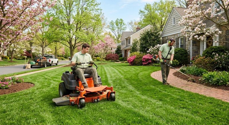 Scheduled Lawn Maintenance Service